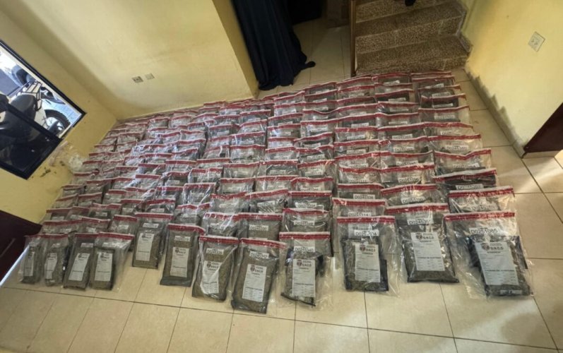 Incautan 151 paquetes de presunta marihuana sintética en operativo en Azua