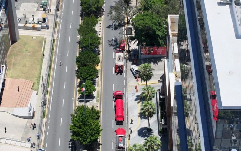 Evacúan plaza Down Town Center por fuga de gas en el Distrito Nacional