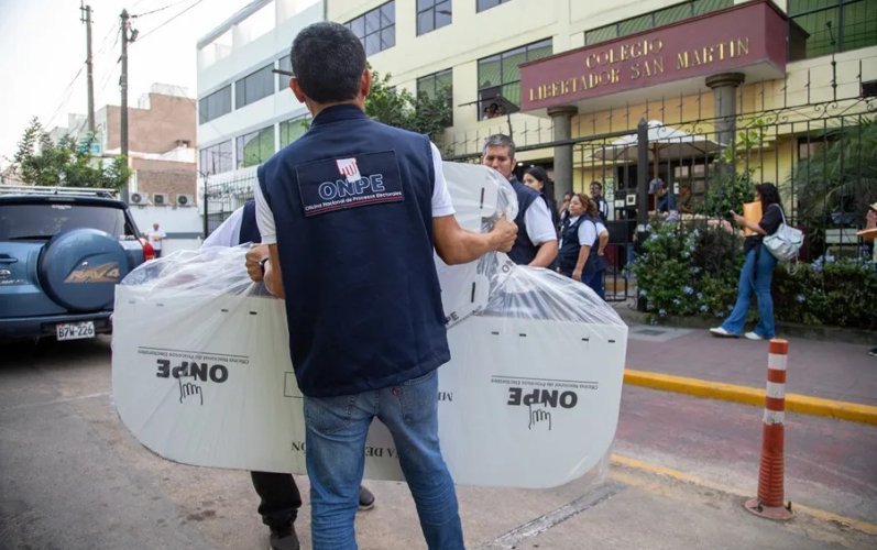 ONPE recibe últimas actas electorales y avanza conteo de comicios en Perú