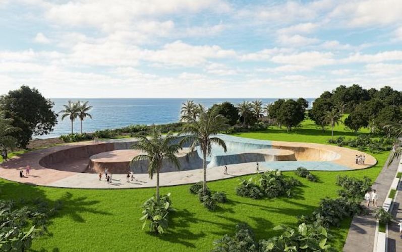 Patinadores evalúan condiciones del Malecón Deportivo tras su apertura en el Distrito Nacional