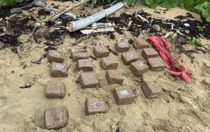 Incautan 19 pacas de hachís en operativo en costas de Miches